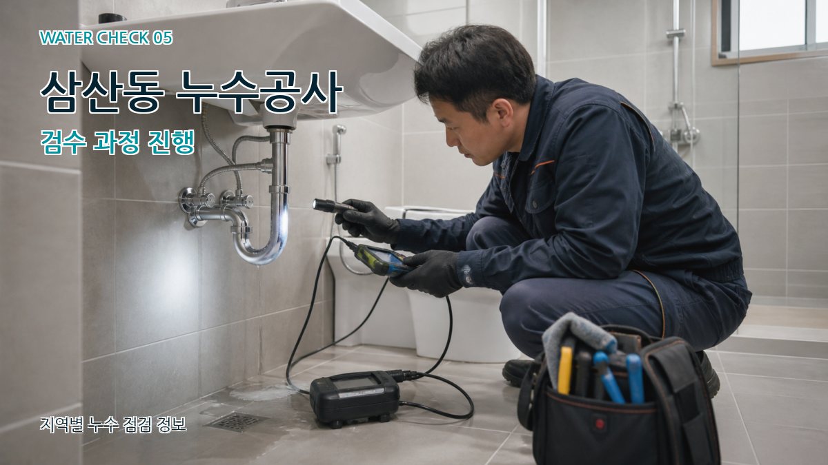 삼산동 누수공사 검수 과정 진행