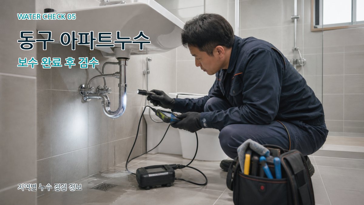 동구 누수공사 누수탐지 이미지