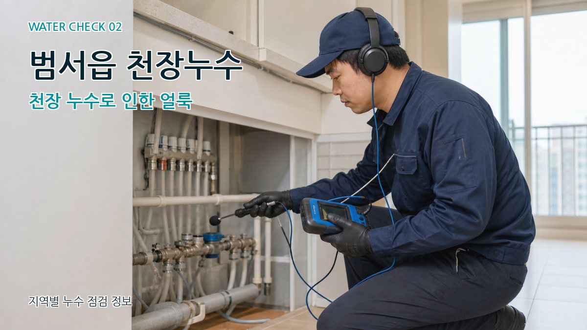 범서읍 천장누수 천장 누수로 인한 얼룩