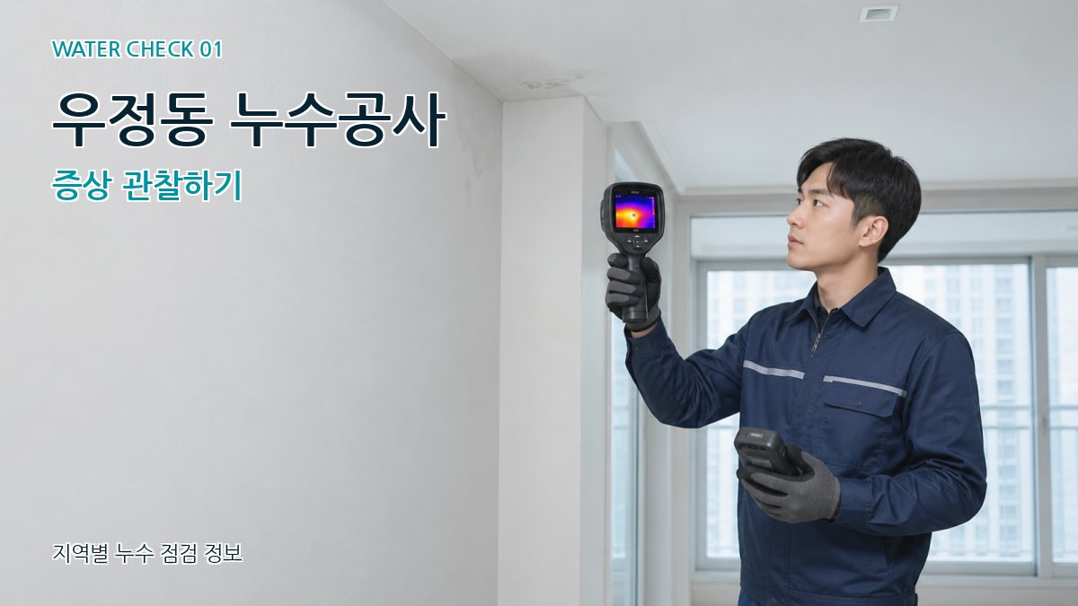 우정동 누수공사 증상 관찰하기