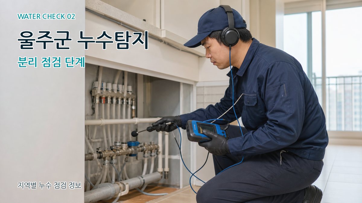 울주군 누수탐지 분리 점검 단계