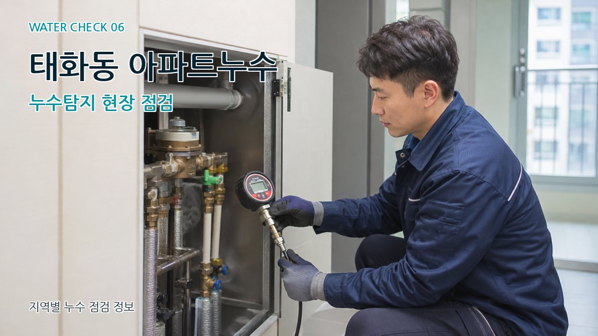 태화동 아파트누수 누수탐지 현장 점검