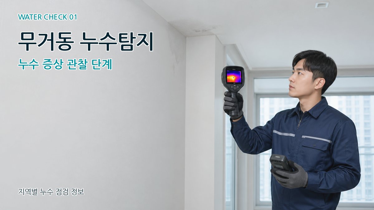 무거동 아파트누수 누수탐지 이미지