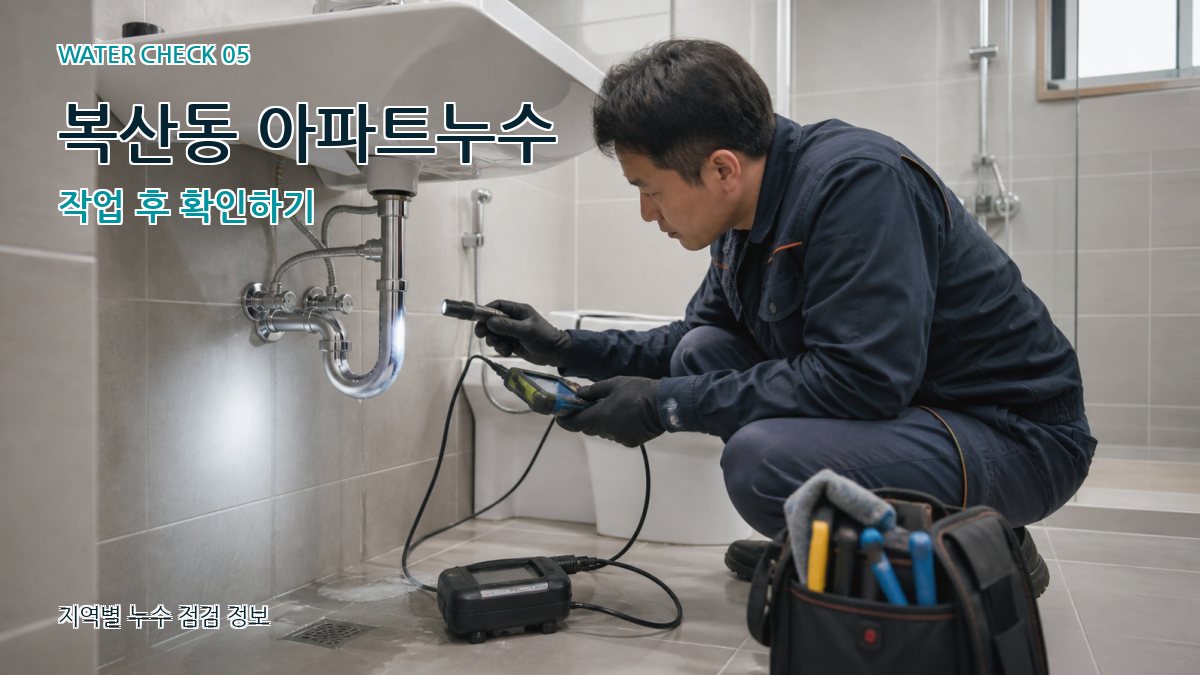복산동 누수공사 누수탐지 이미지