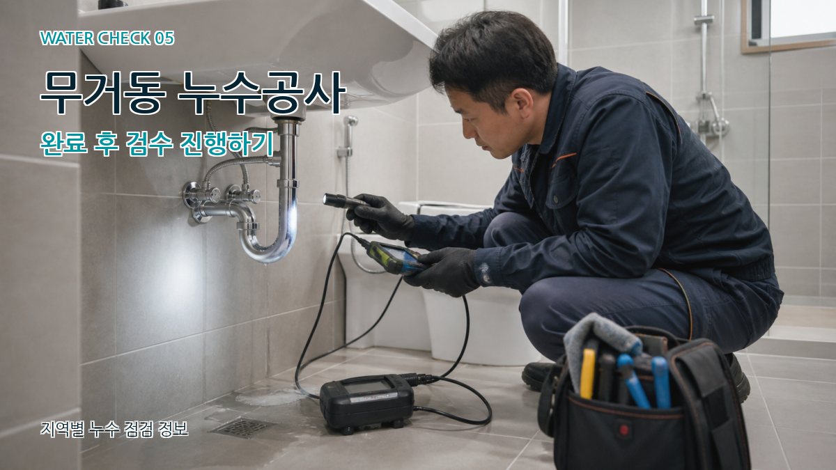 무거동 누수공사 완료 후 검수 진행하기