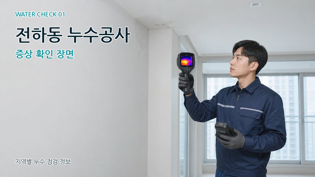 전하동 아파트누수 누수탐지 이미지