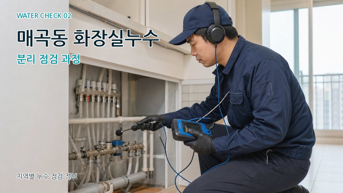 매곡동 화장실누수 분리 점검 과정