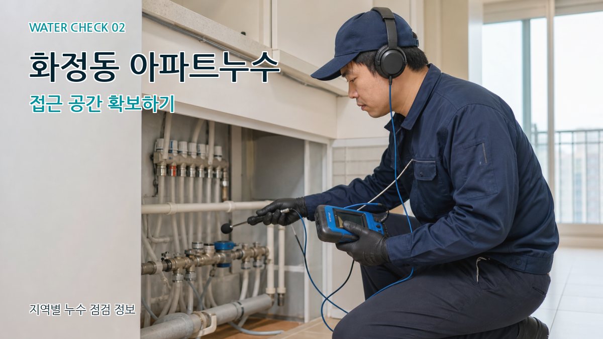화정동 화장실누수 누수탐지 이미지