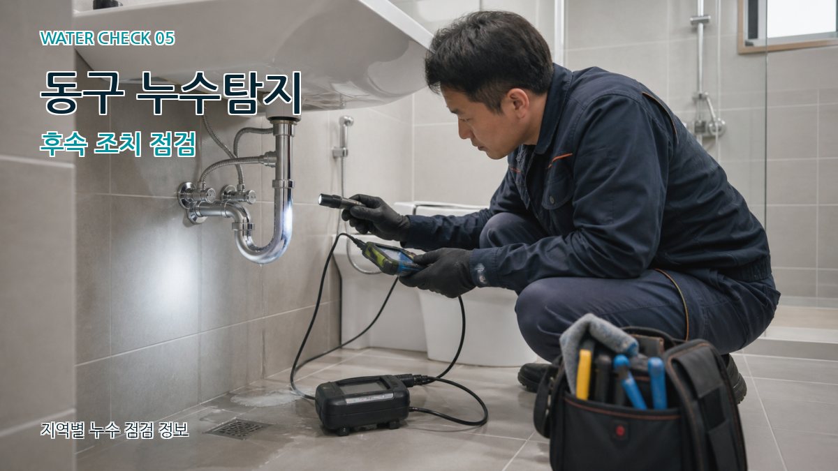 동구 누수탐지 후속 조치 점검