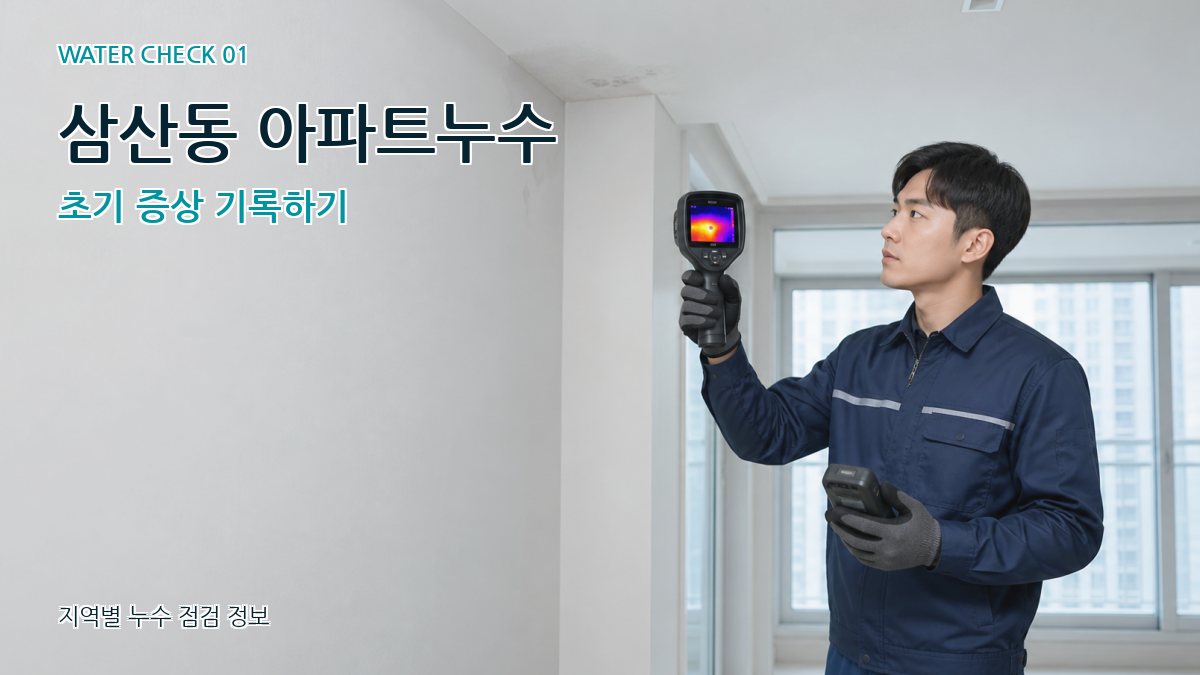 삼산동 아파트누수 초기 증상 기록하기