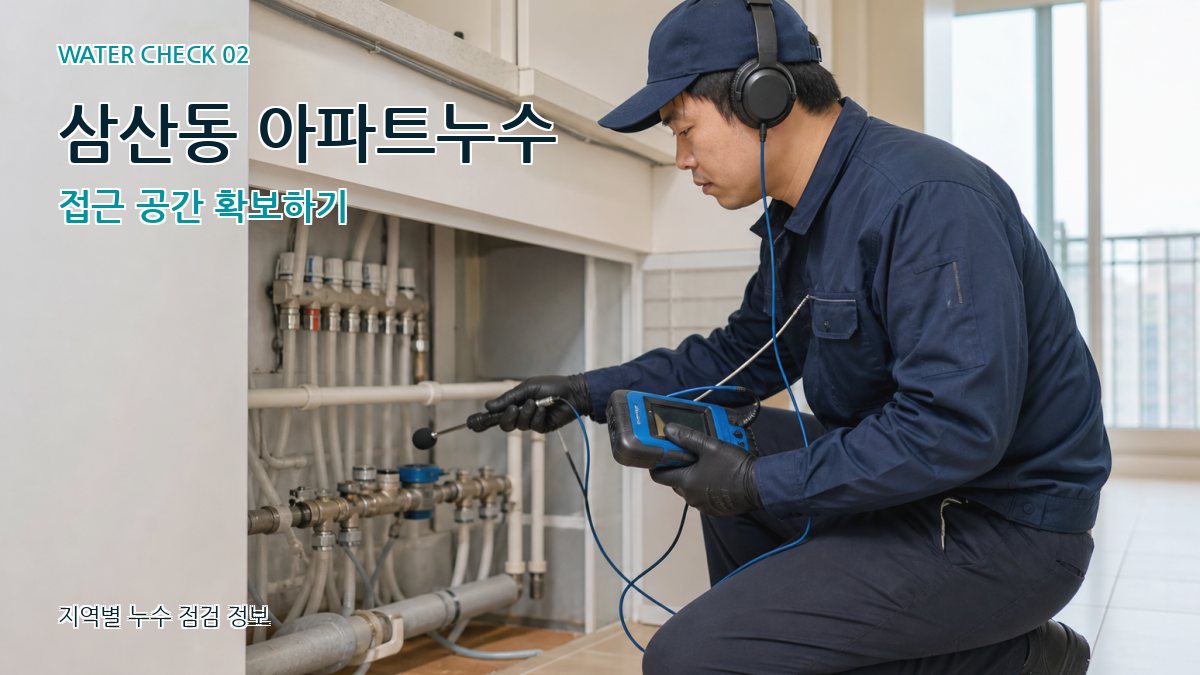 삼산동 아파트누수 접근 공간 확보하기