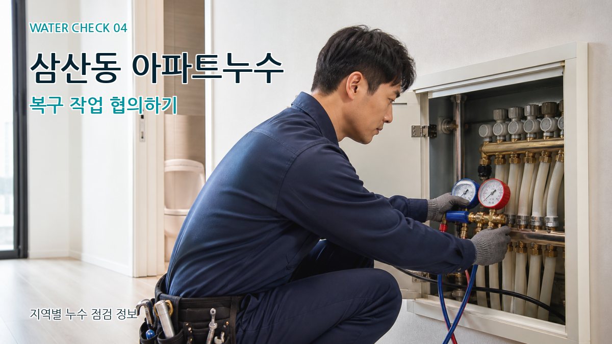 삼산동 아파트누수 복구 작업 협의하기