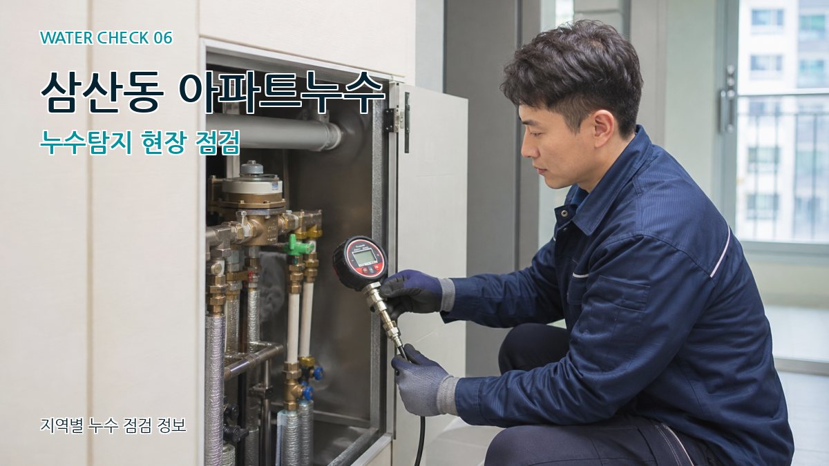 삼산동 아파트누수 누수탐지 현장 점검