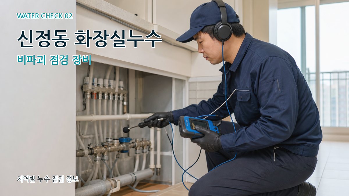 신정동 화장실누수 비파괴 점검 장비