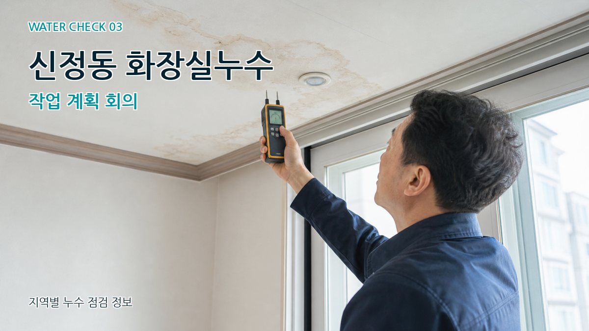 신정동 화장실누수 작업 계획 회의