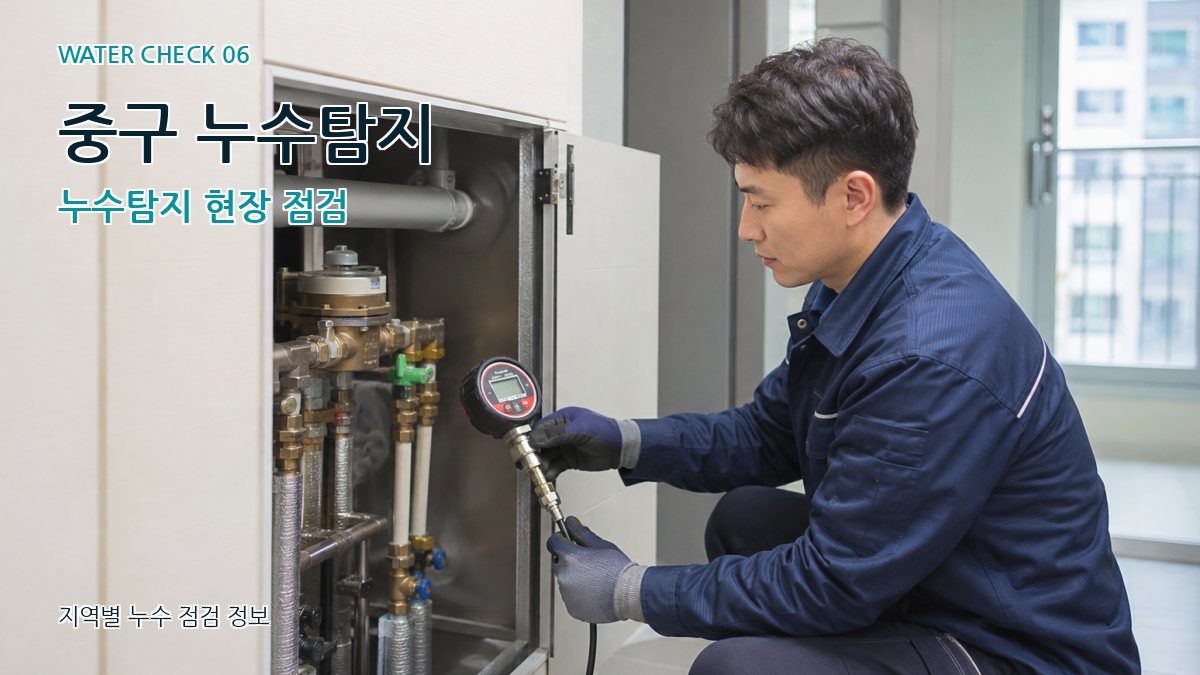 중구 누수탐지 누수탐지 현장 점검