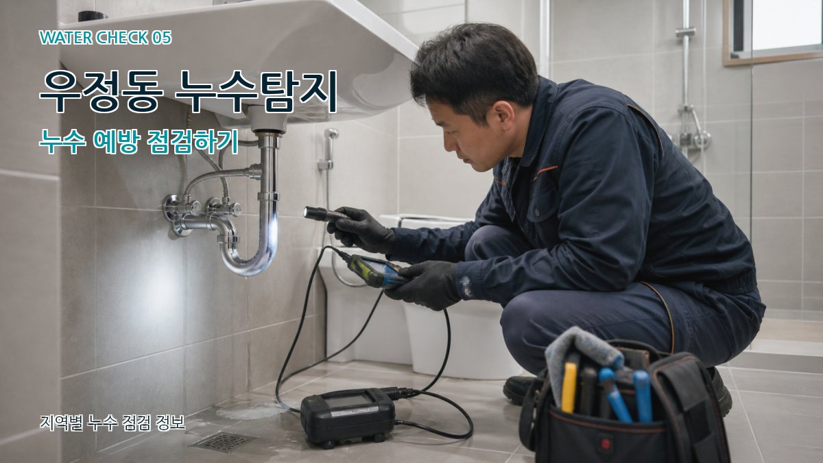 우정동 누수탐지 누수 예방 점검하기