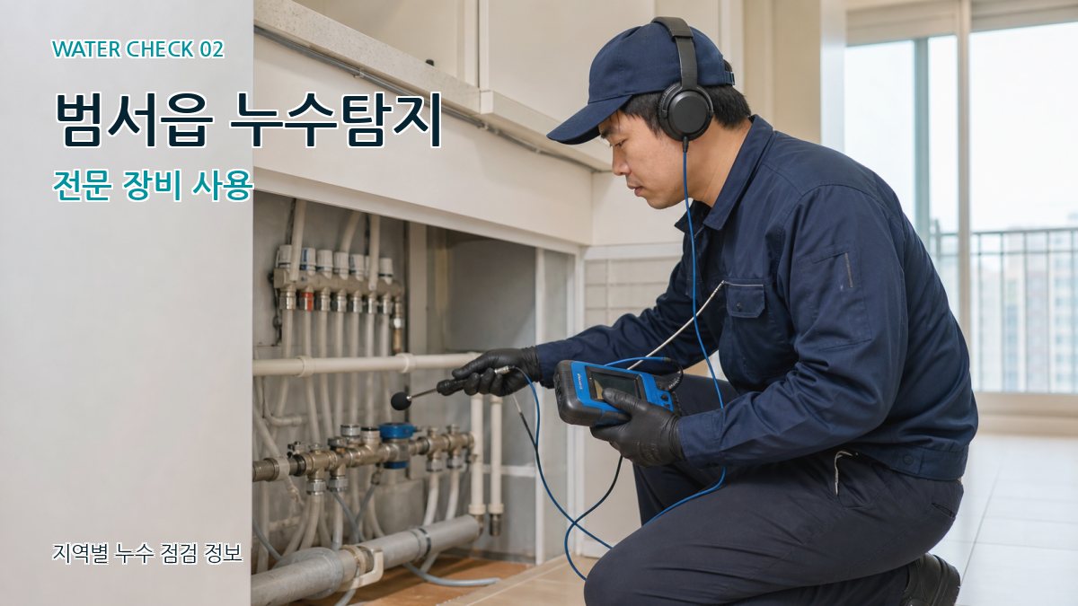 범서읍 화장실누수 누수탐지 이미지