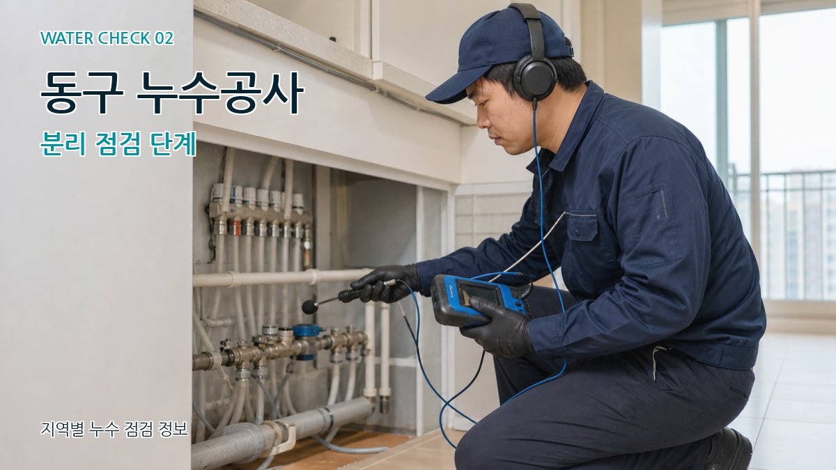 동구 누수공사 분리 점검 단계
