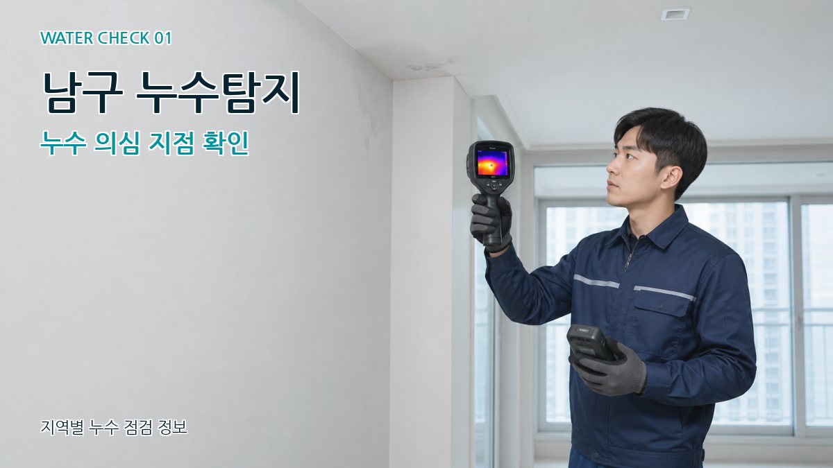 남구 누수탐지 누수 의심 지점 확인