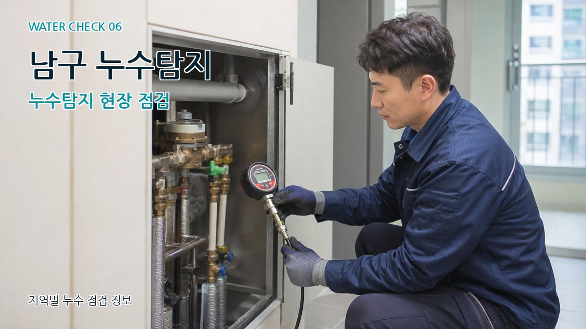 남구 누수탐지 누수탐지 현장 점검