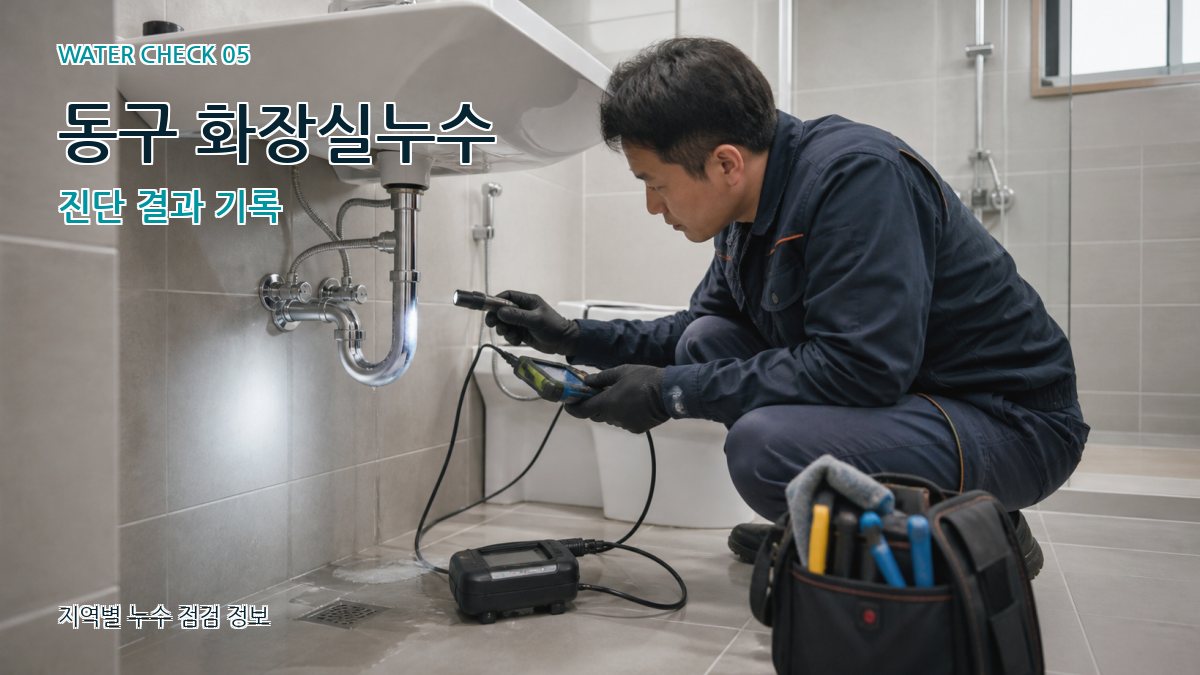 동구 화장실누수 진단 결과 기록