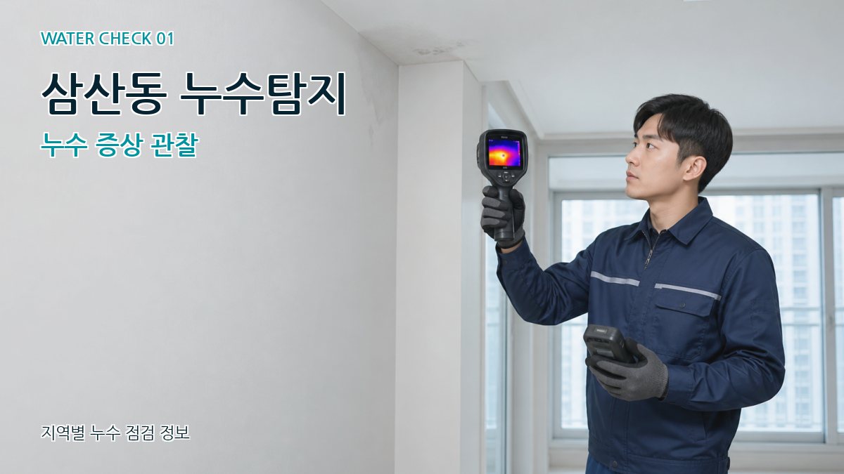 삼산동 아파트누수 누수탐지 이미지