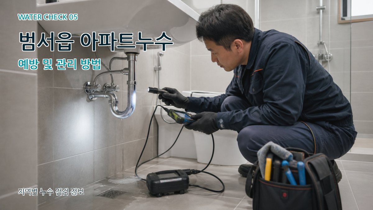 범서읍 아파트누수 예방 및 관리 방법