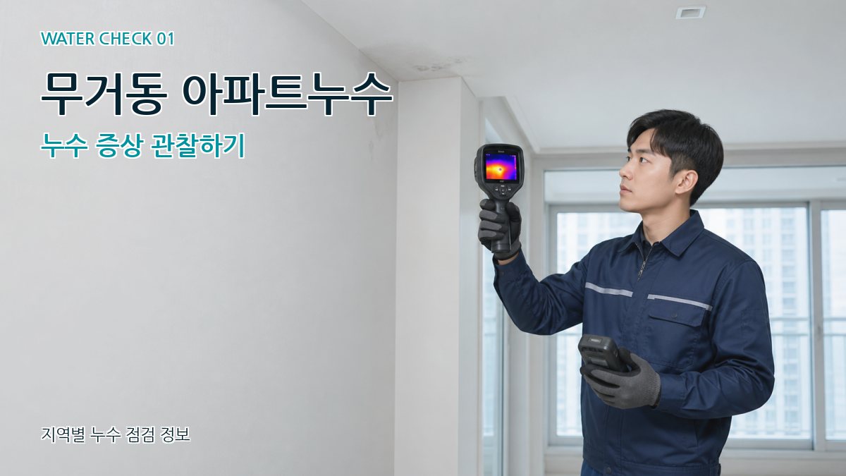 무거동 아파트누수 누수탐지 이미지