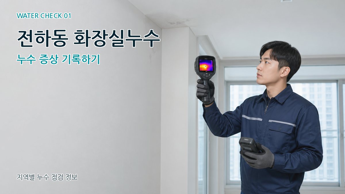전하동 아파트누수 누수탐지 이미지