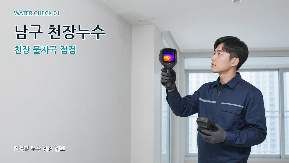 남구 천장누수 천장 물자국 점검