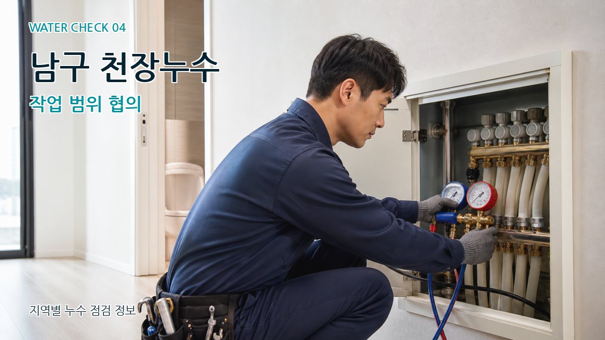 남구 천장누수 작업 범위 협의