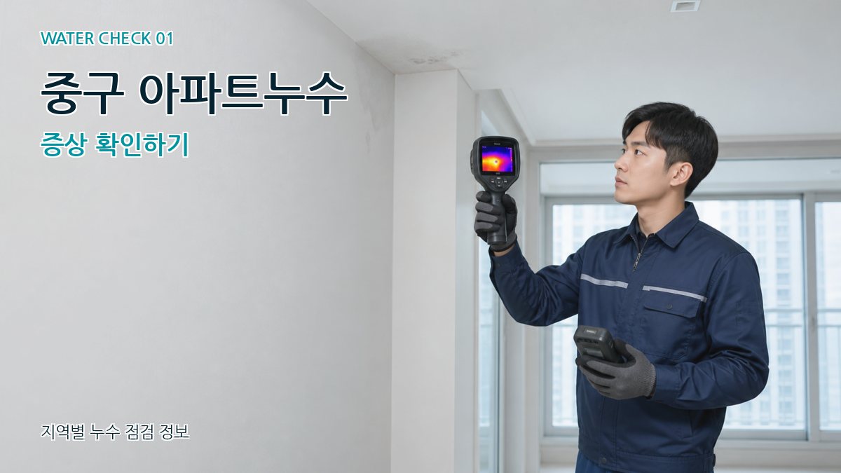 중구 아파트누수 누수탐지 이미지