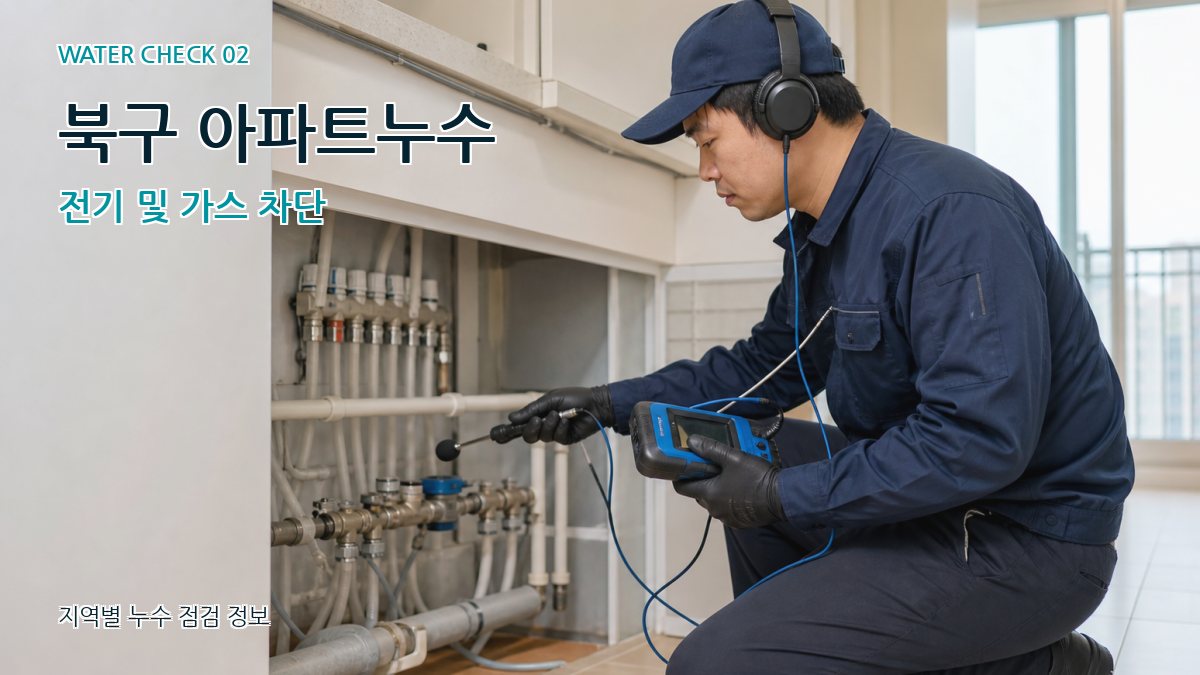 북구 아파트누수 전기 및 가스 차단