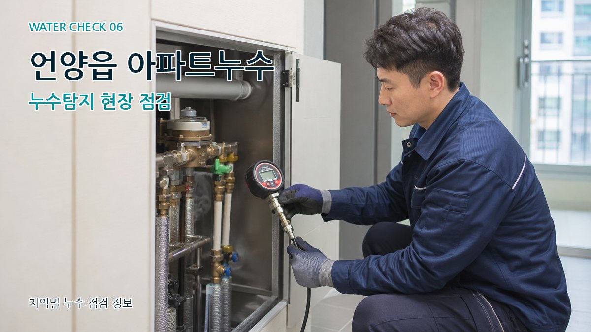 언양읍 아파트누수 누수탐지 현장 점검