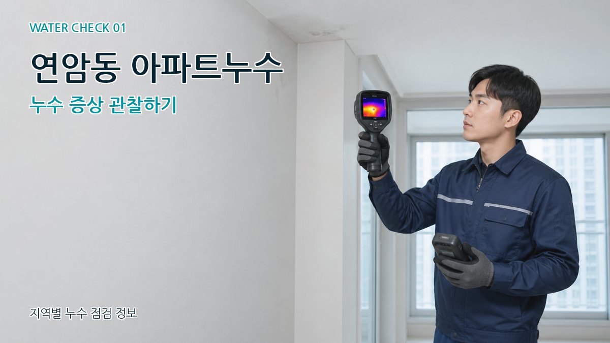 연암동 아파트누수 누수탐지 이미지