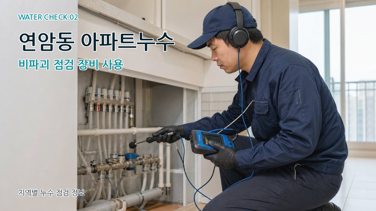 연암동 화장실누수 누수탐지 이미지