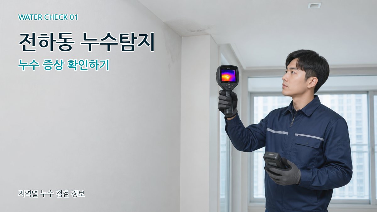 전하동 누수탐지 누수 증상 확인하기