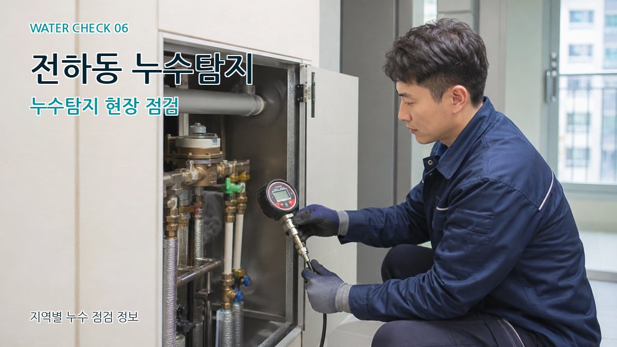 전하동 누수탐지 누수탐지 현장 점검
