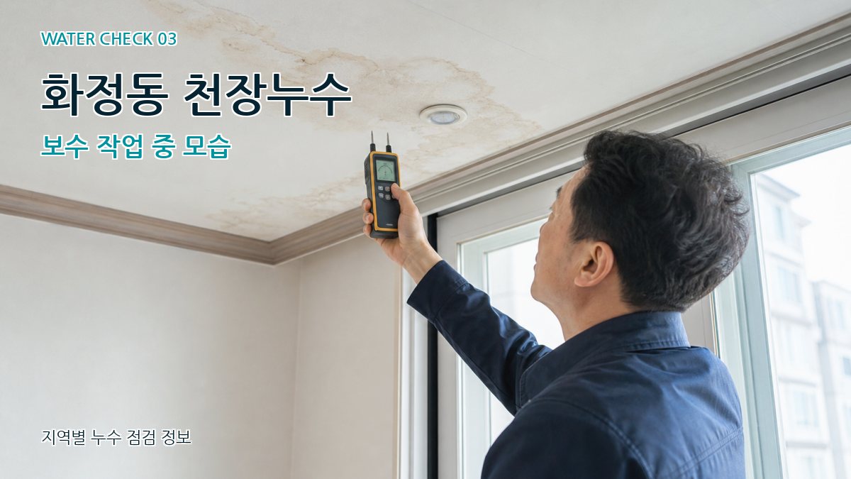 화정동 천장누수 누수탐지 이미지