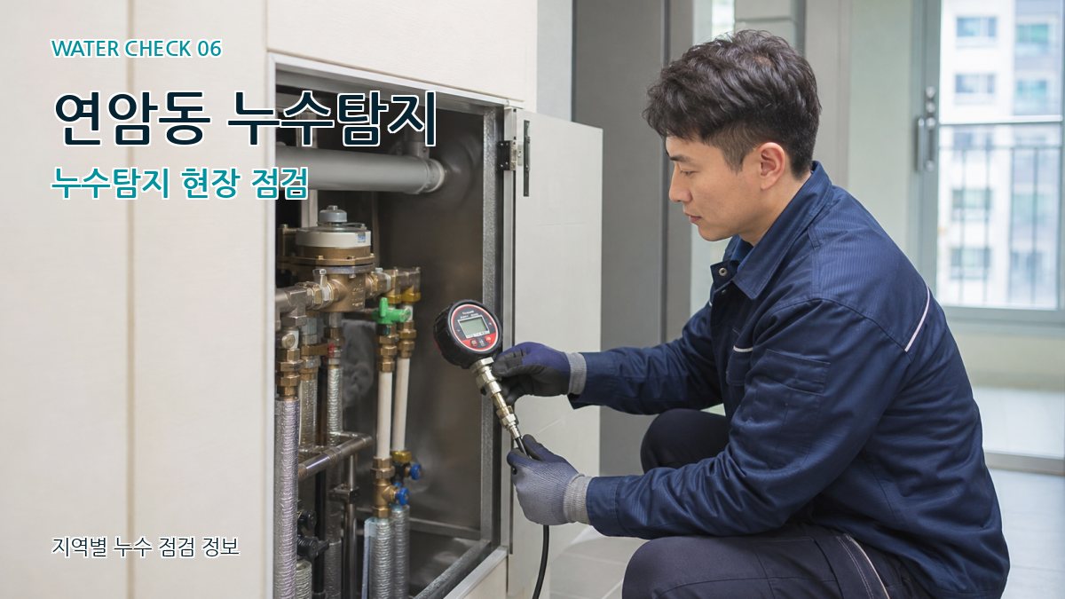 연암동 누수탐지 누수탐지 현장 점검