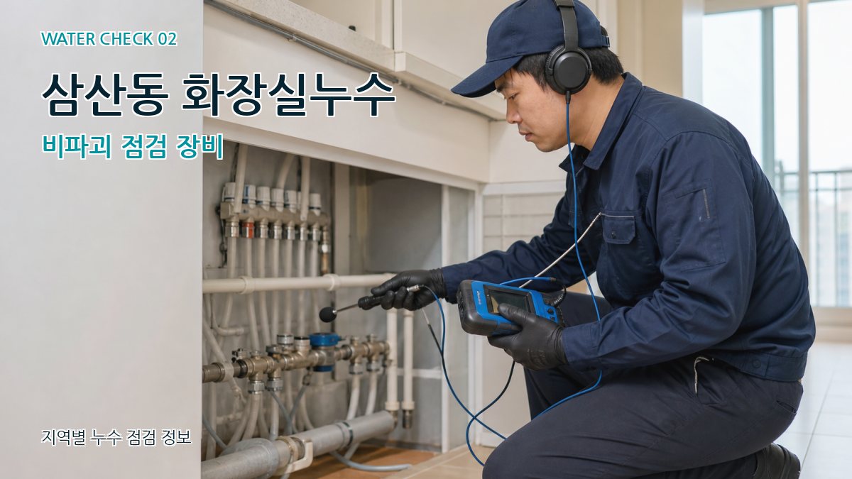 삼산동 화장실누수 비파괴 점검 장비