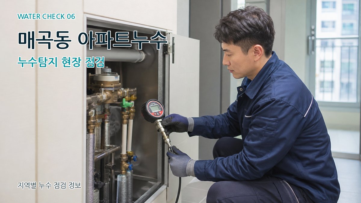 매곡동 아파트누수 누수탐지 현장 점검
