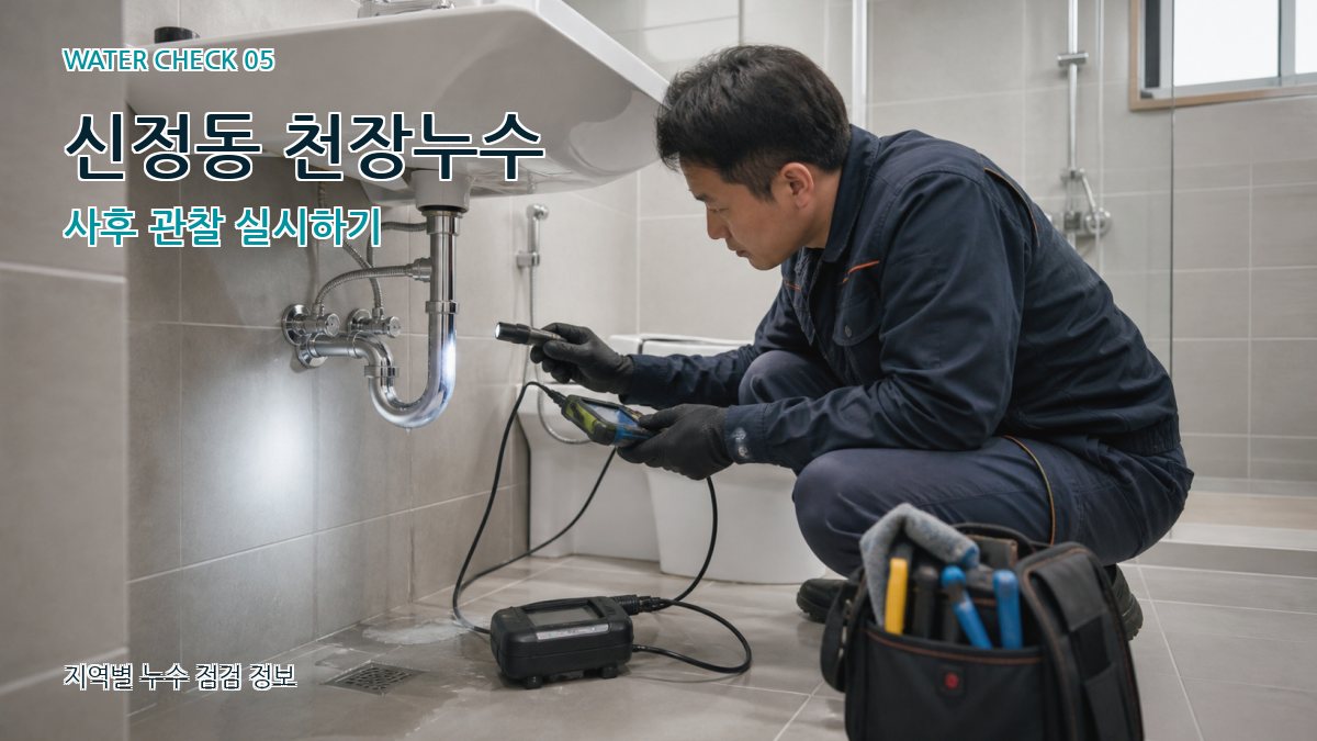신정동 천장누수 사후 관찰 실시하기