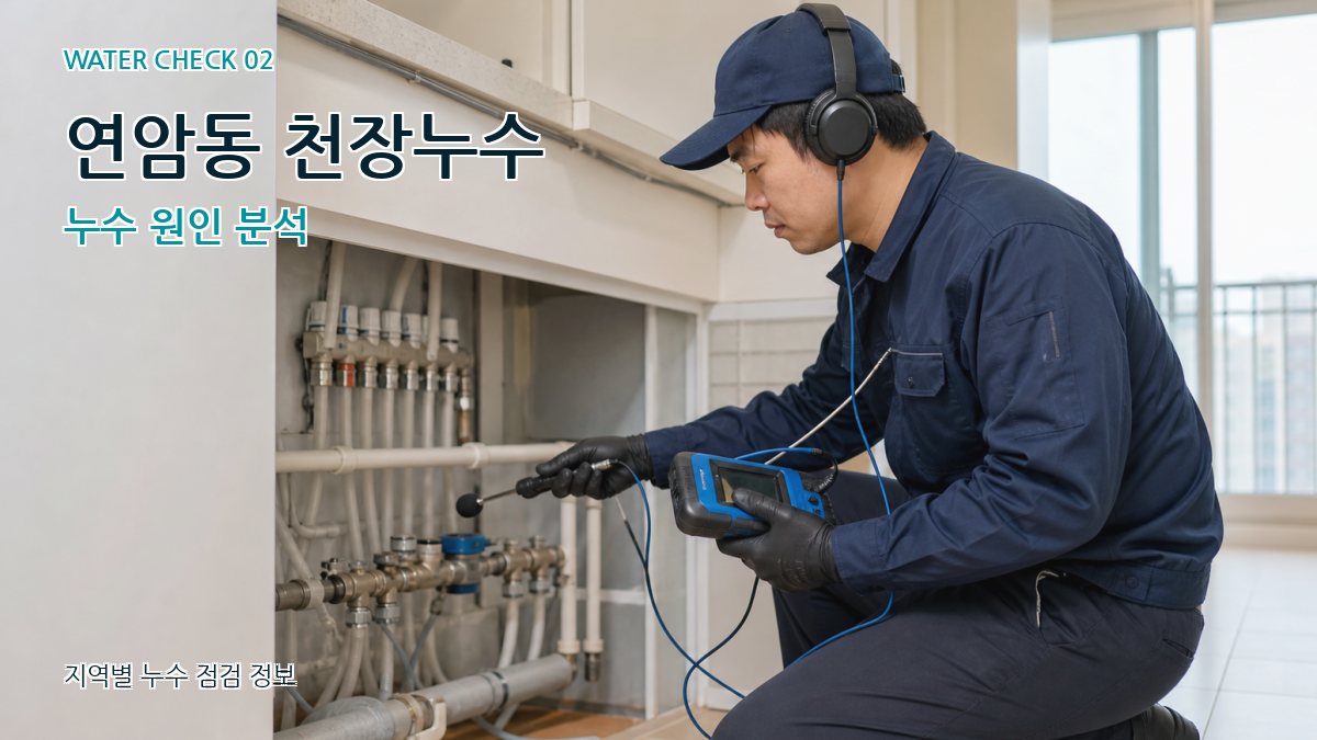연암동 화장실누수 누수탐지 이미지