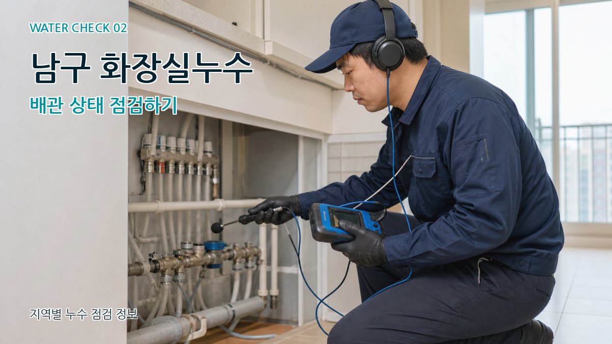 남구 화장실누수 누수탐지 이미지