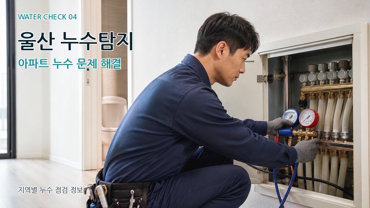 울산 누수탐지 아파트 누수 문제 해결