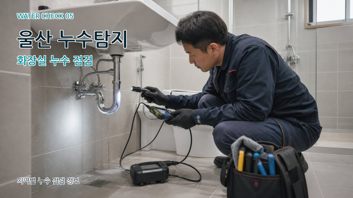 울산 누수탐지 화장실 누수 점검
