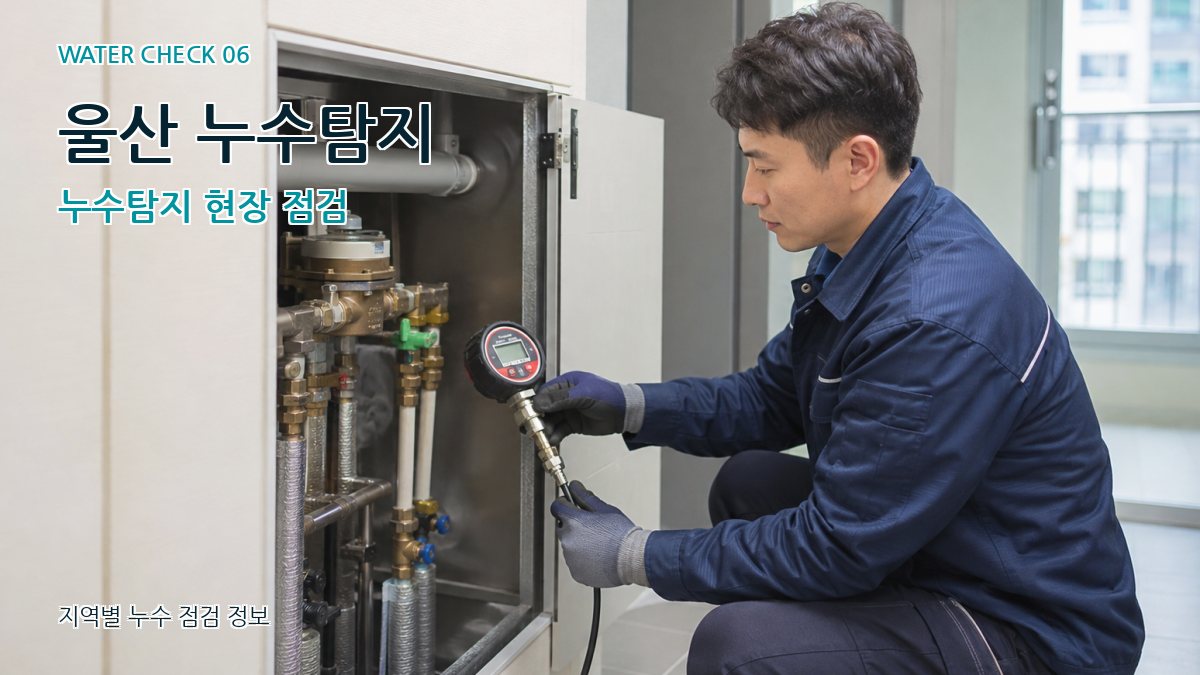 울산 누수탐지 누수탐지 현장 점검