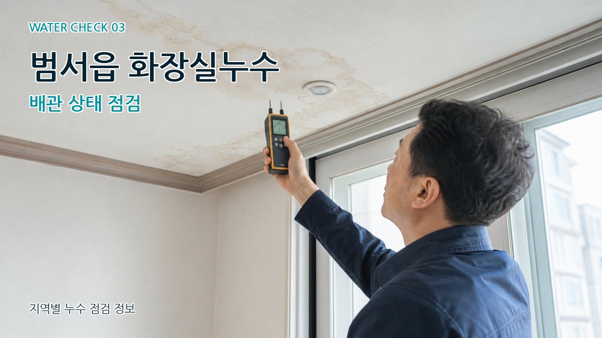 범서읍 천장누수 누수탐지 이미지